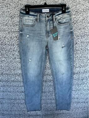Studio Blue Jeans Size 27 Dirty Dancing Distressed Raw Hem NWT